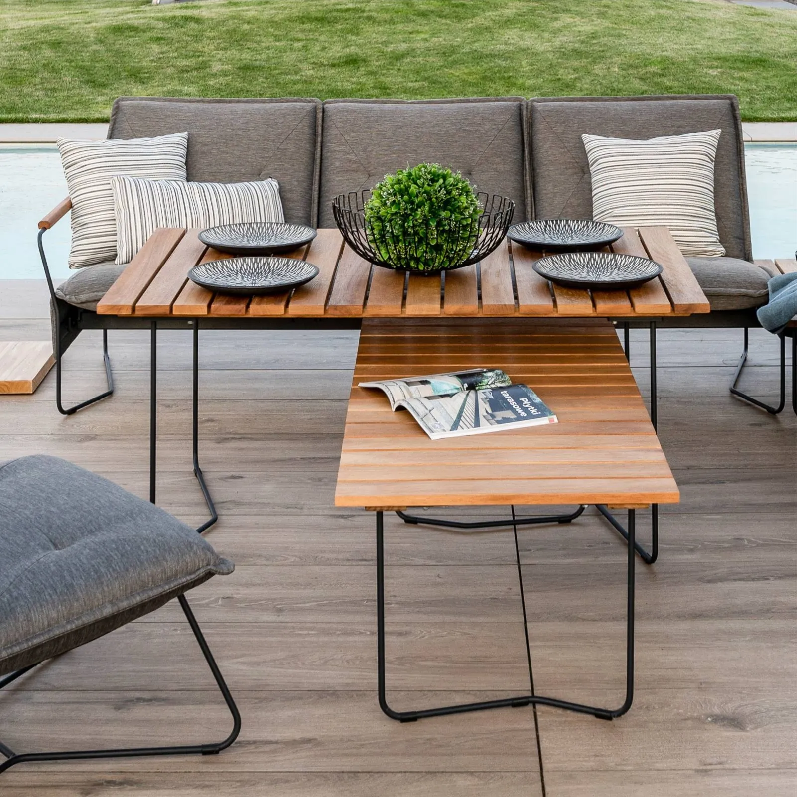 Stolik ogrodowy Bolzano Loft prostokątny 140×80