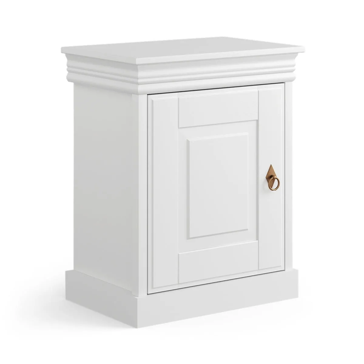 Biała szafka nocna nakastlik Toskania