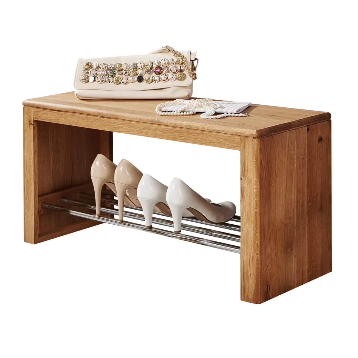 Regał na buty dębowy Gialo