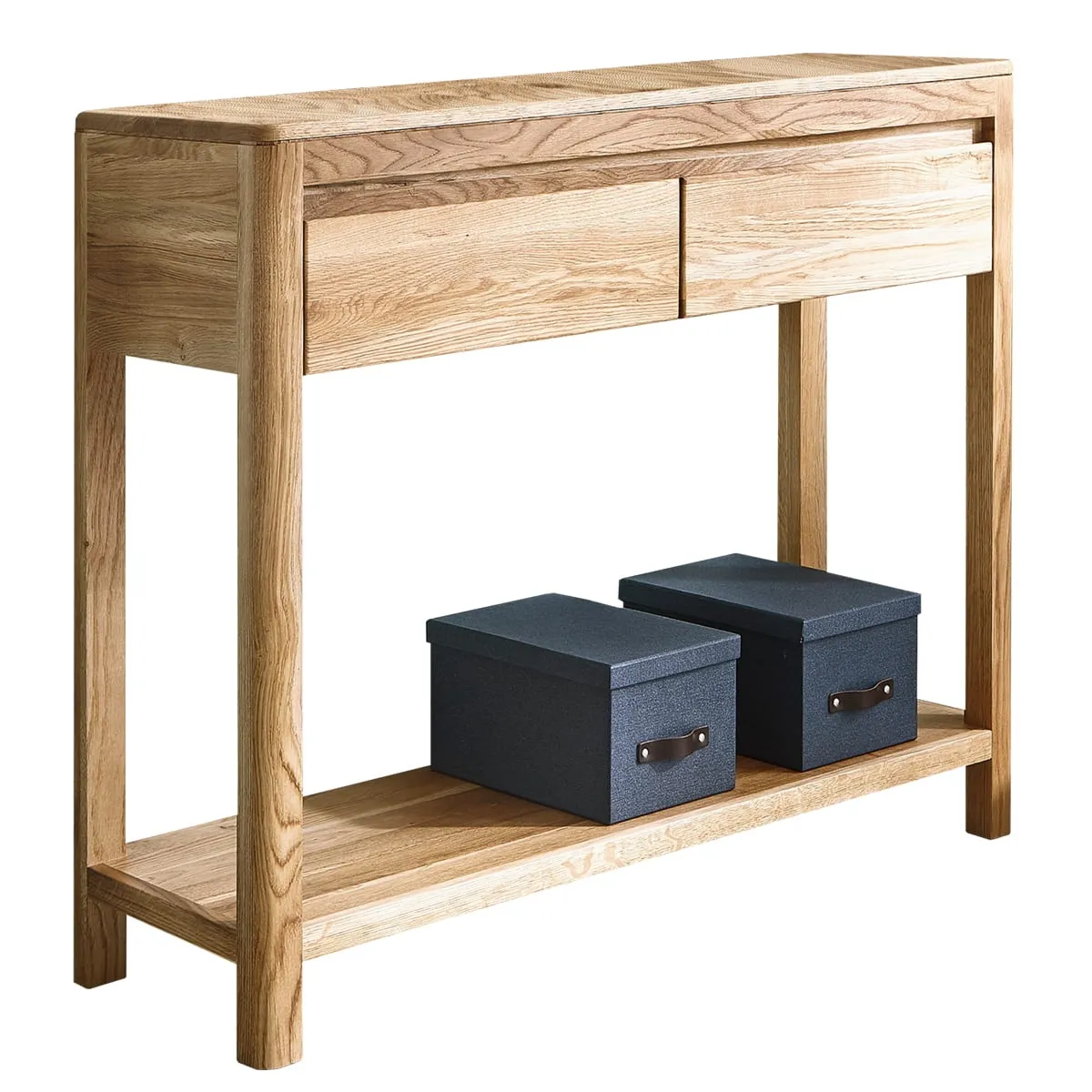 Dębowa konsola z szufladami Gialo