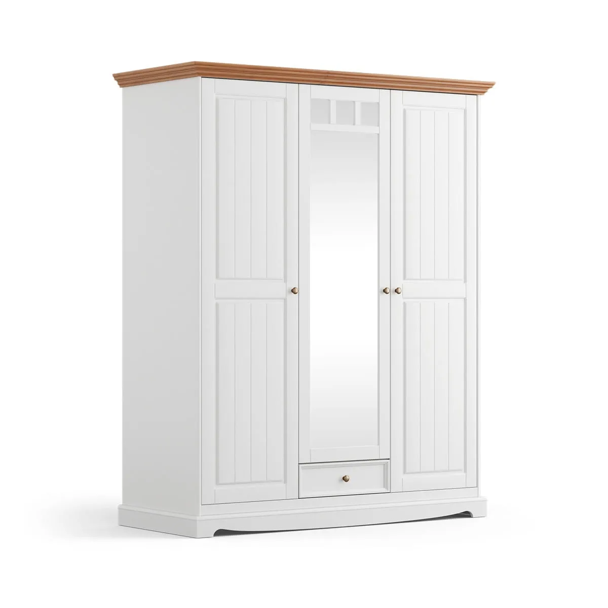 Szafa biała / dąb 3d Belluno Elegante