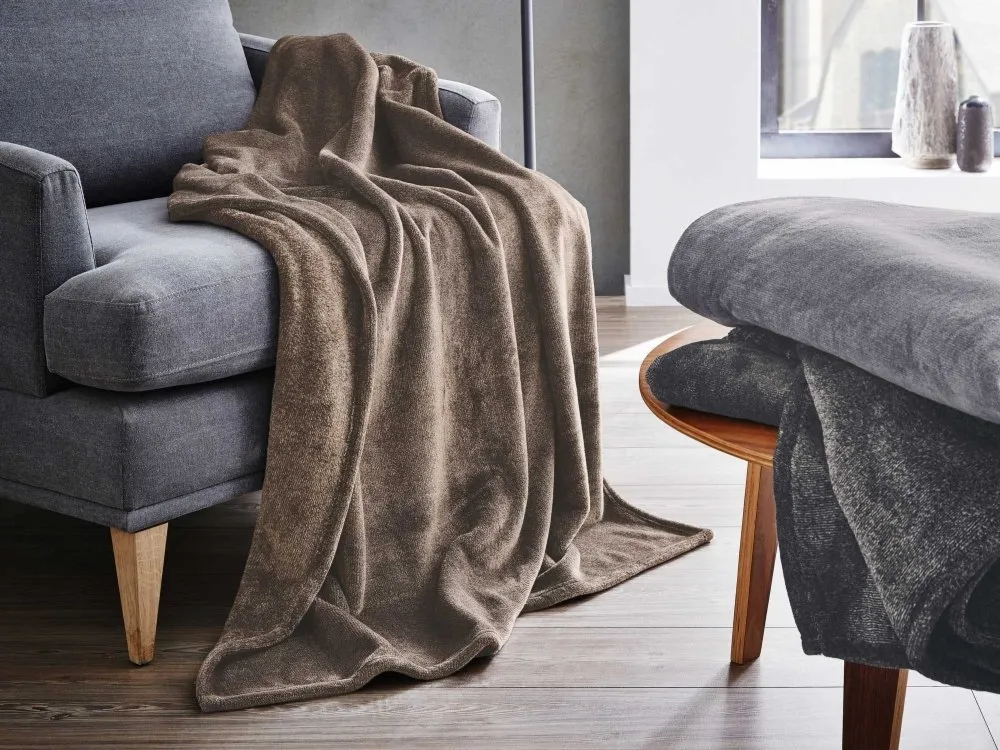 Koc BUGATTI Melange brązowy 3300-300 160/220