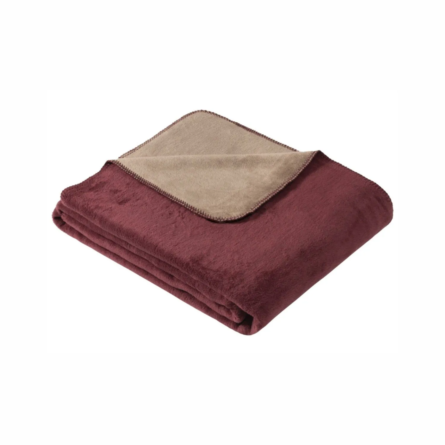 Ibena Dublin koc 2340-490 bordowo-beżowy