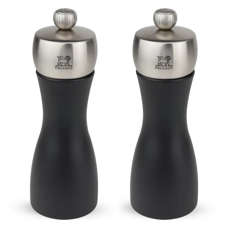 Zestaw młynków do soli i pieprzu Fidji 15cm czarne