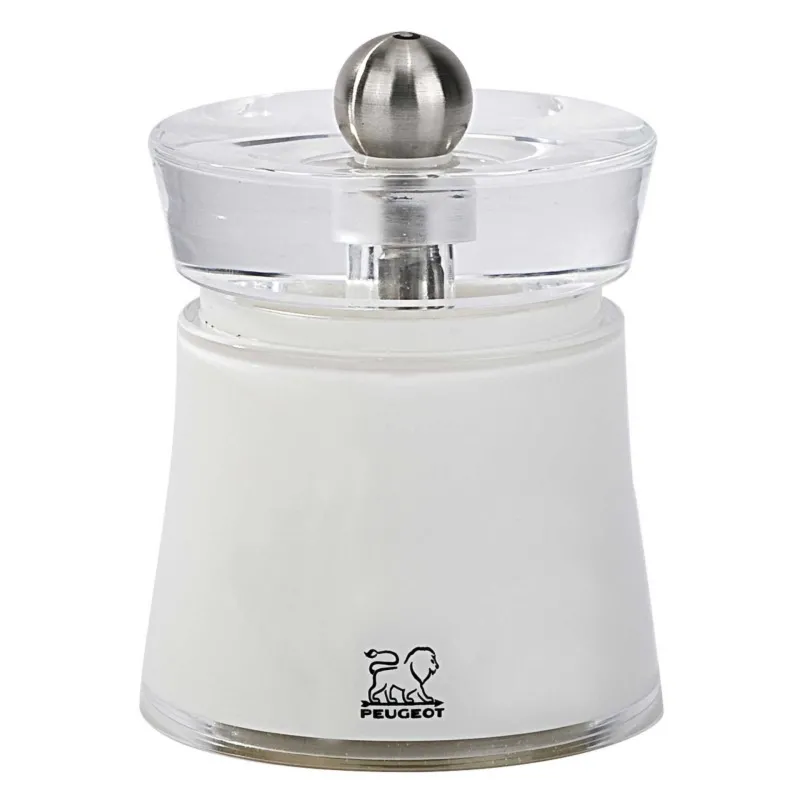 Młynek Bali do soli 8 cm biały