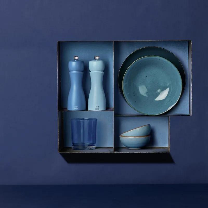 TAHITI Zestaw młynków do soli i pieprzu 15 cm czarny