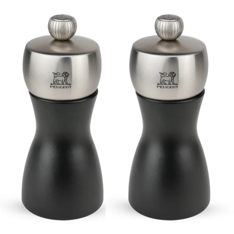 FIDJI Zestaw młynków do soli i pieprzu 12 cm czarny