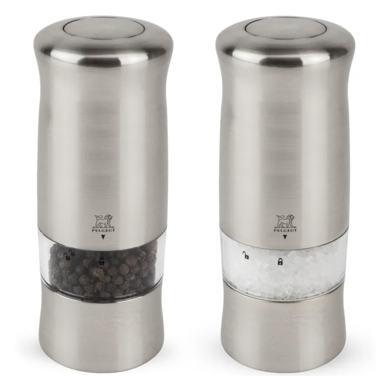 ZELI Zestaw młynków elektrycznych do soli i pieprzu