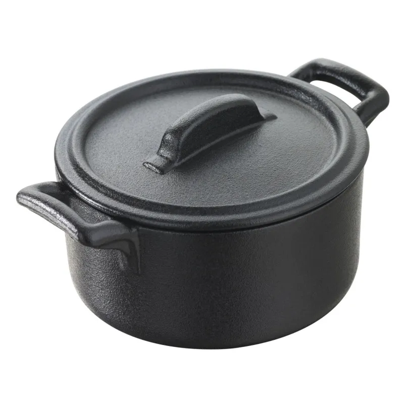 BELLE CUISINE NOIR garnuszek z pokrywą 200 ml