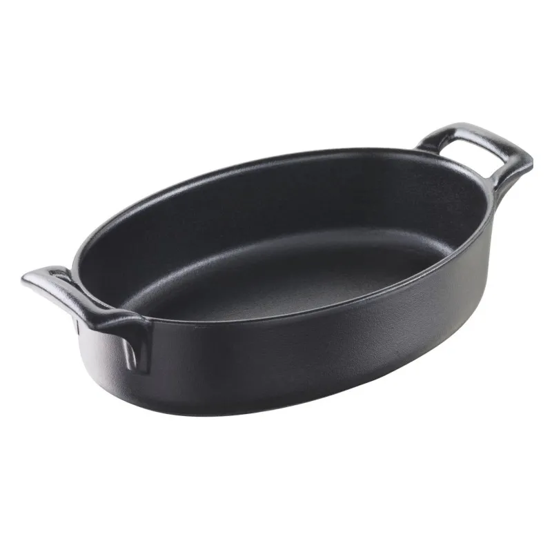 BELLE CUISINE NOIR naczynie owalne głębokie