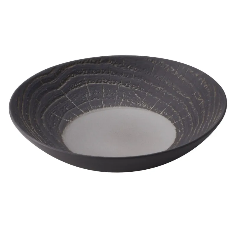 Talerz głeboki 24 cm ARBORESCENCE szary