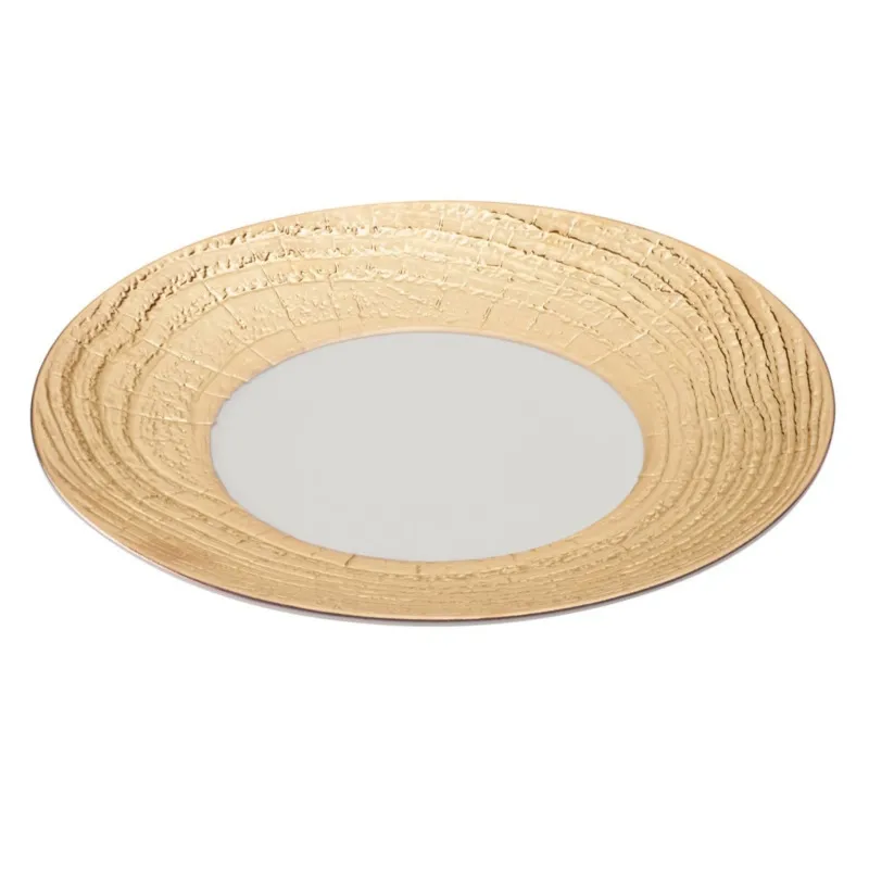 ARBORESCENCE talerz płaski 31 cm, złoty