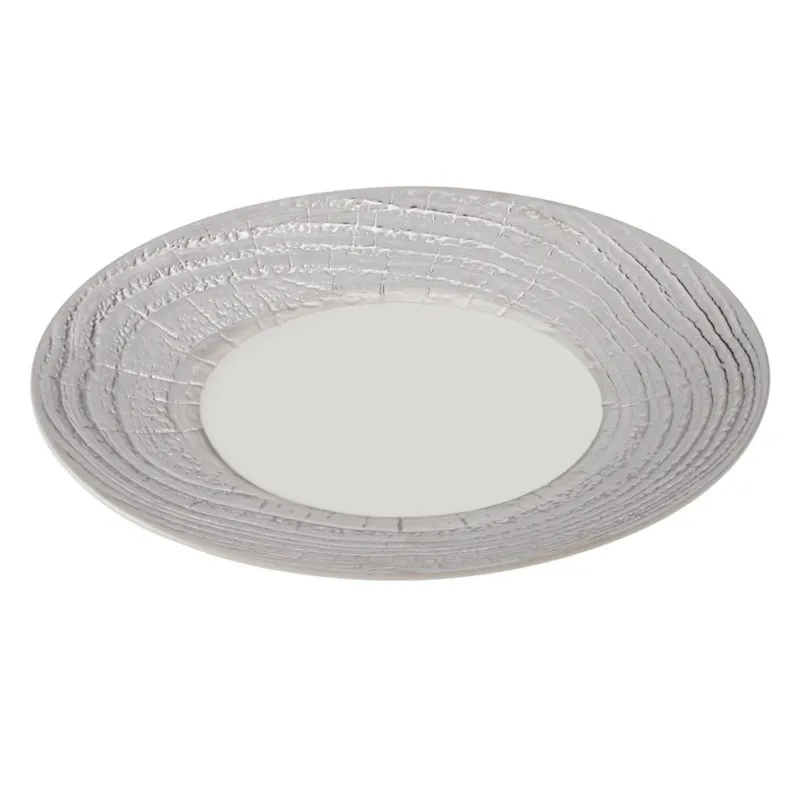 ARBORESCENCE talerz płaski 31 cm, srebrny