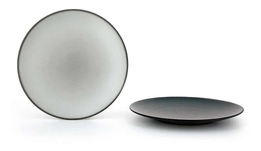 Equinoxe talerz płaski 28 cm szary