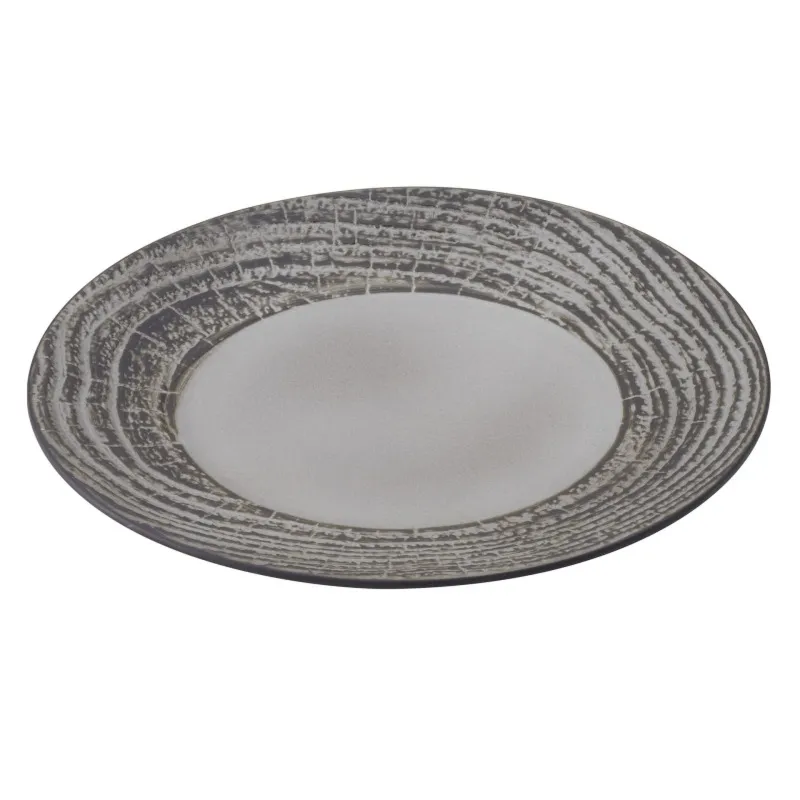 Talerz płaski szary śr. 26 cm