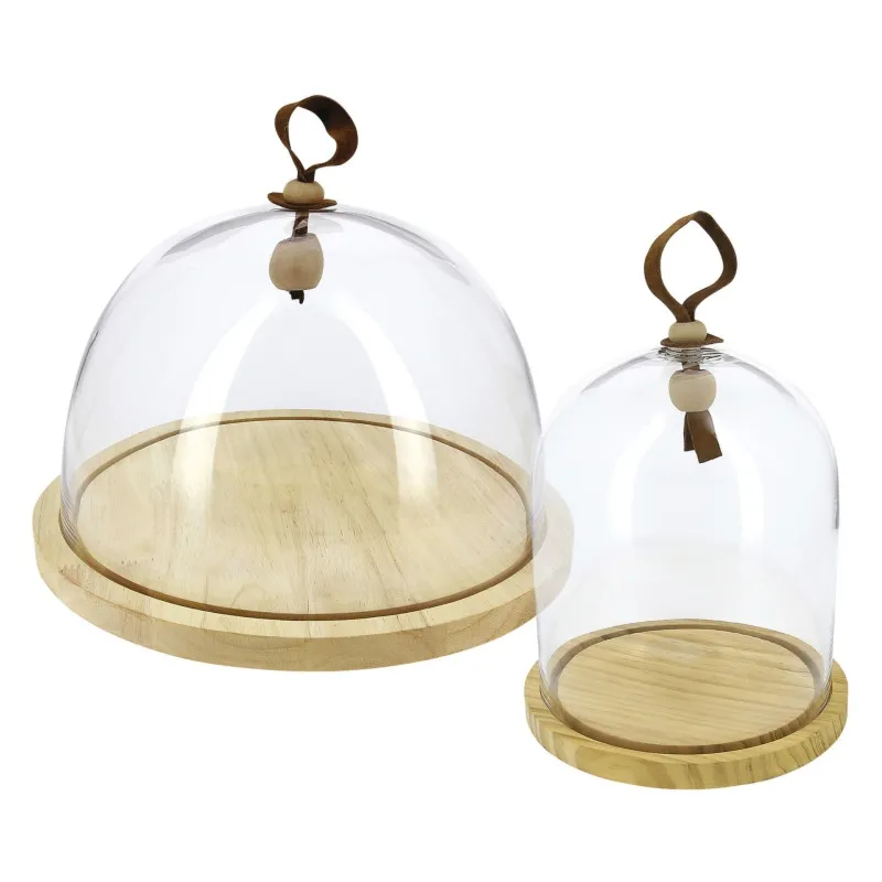 Revol Touch - Klosz szklany z podstawą drewnianą 2