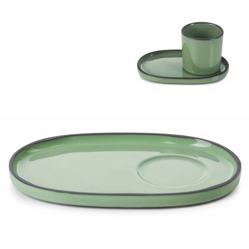 CARACTERE Spodek owalny Miętowy