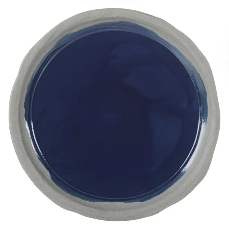 No.W Talerz płaski 21 cm niebieski