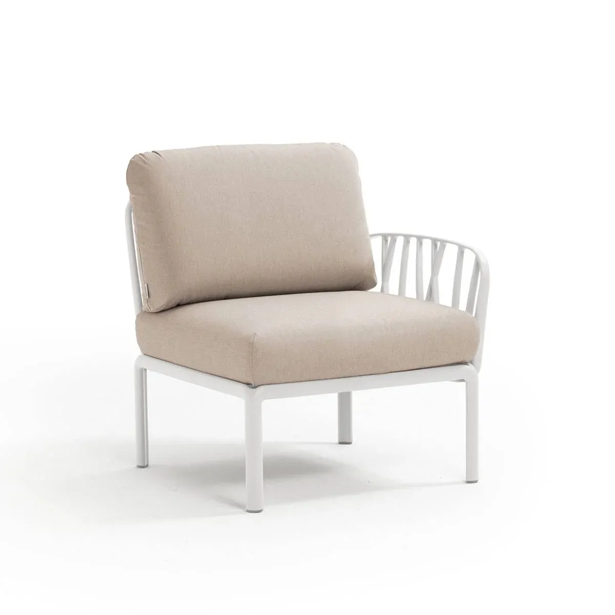 Fotel Komodo Elemento Terminale DX/SX Nardi BIANCO canvas Subrella®