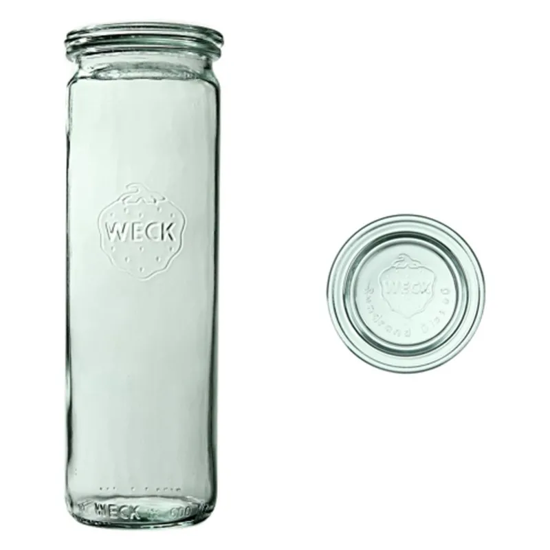 Słoik cylindryczny 600 ml z pokrywą - op. 6 szt