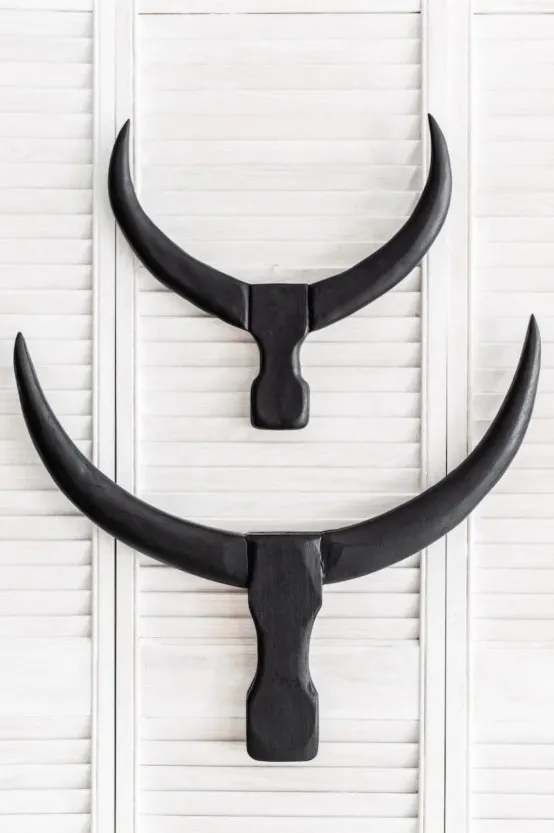 Dekoracja ścienna Bull horns L