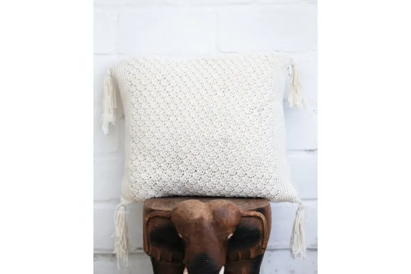 Poszewka na poduszkę Makrama