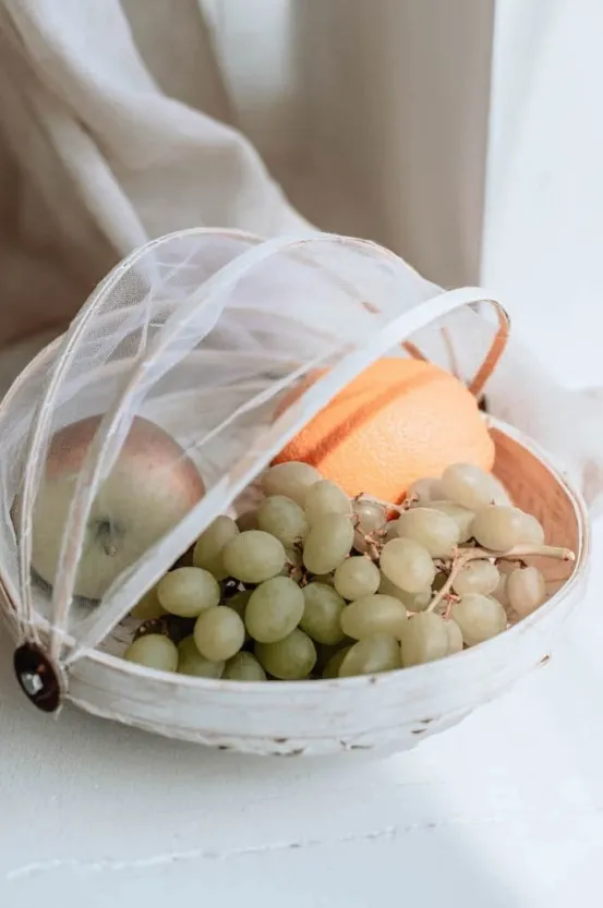 Taca bambusowa Rocco M biała