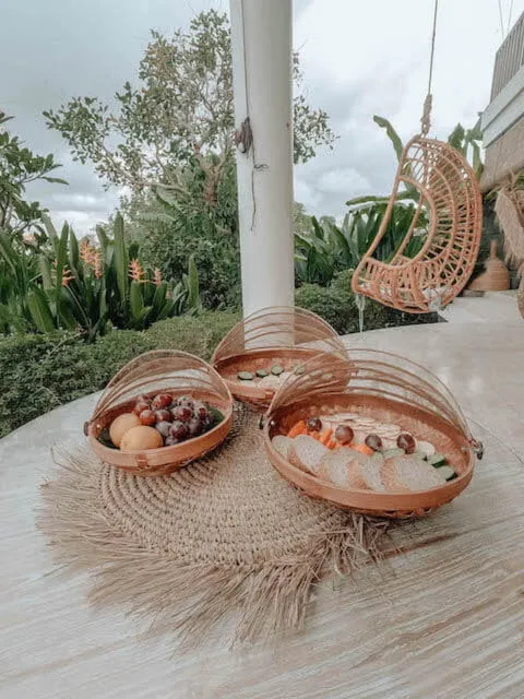 Taca bambusowa Rocco S brązowa