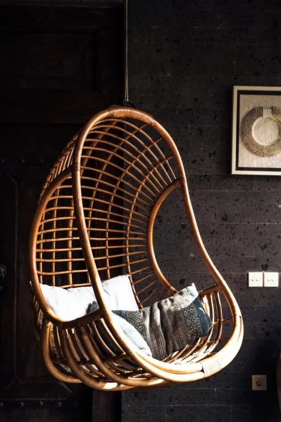 Fotel wiszący Hector brązowy