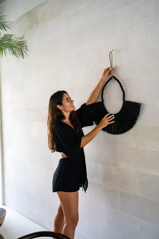 Dekoracja ścienna Mika czarna