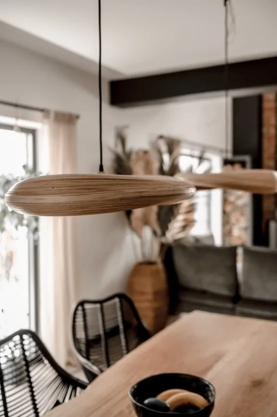 Lampa bambusowa Sabrina S - 30 cm