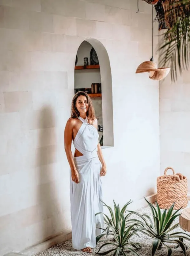 Lampa bambusowa Erik M - 40 cm