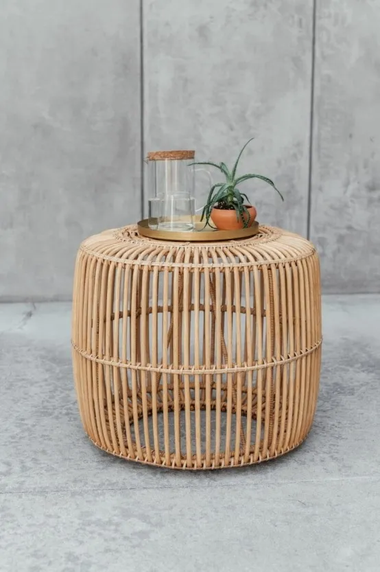 Stolik rattanowy kawowy Fior S