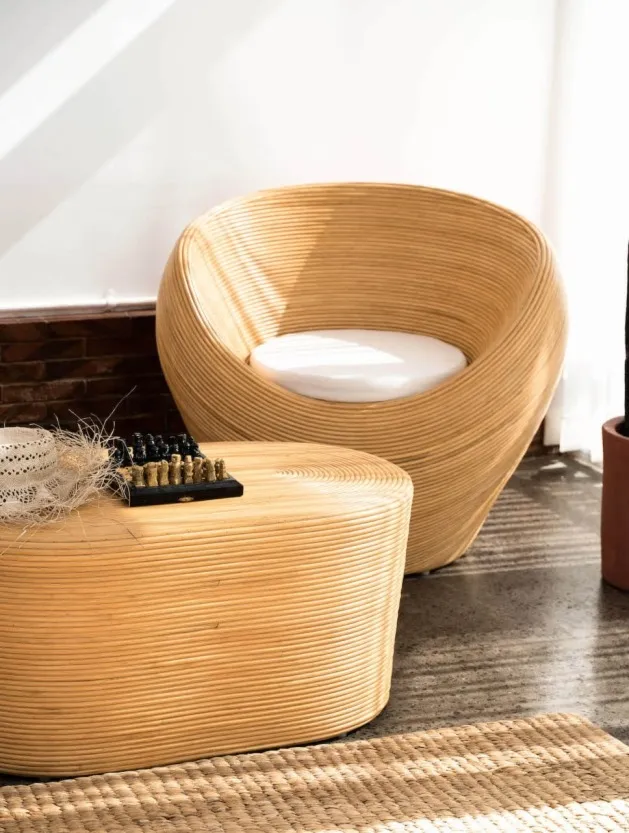 Fotel rattanowy Tango jasny