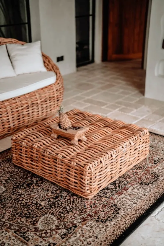 Stolik kawowy rattanowy Ingrid