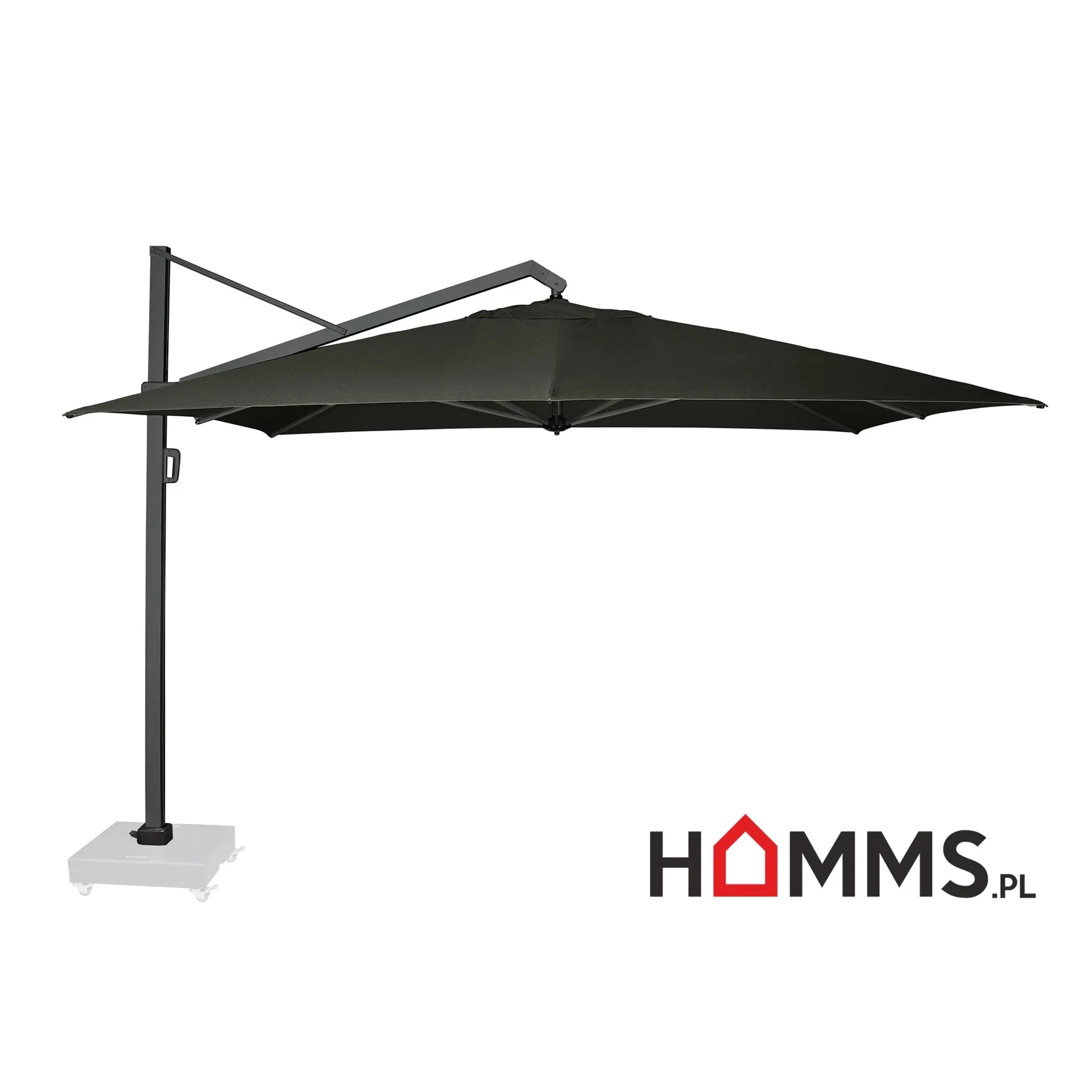 Duży parasol ogrodowy prostokątny ICON 4x3 m PLATINUM faded black