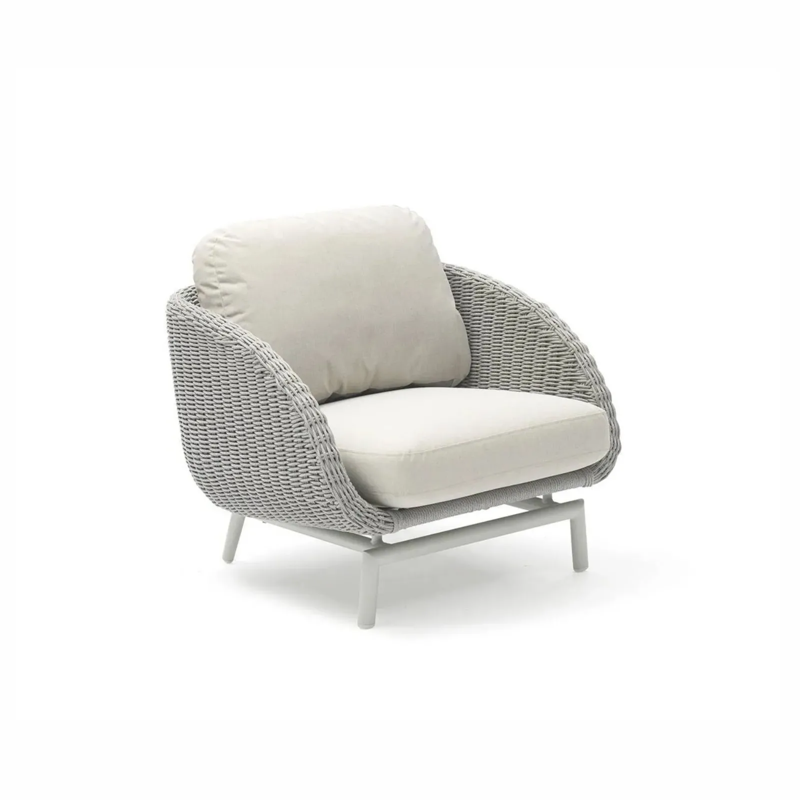 Fotel ogrodowy SCOOP  82x84x80 Couture Jardin szary aluminium