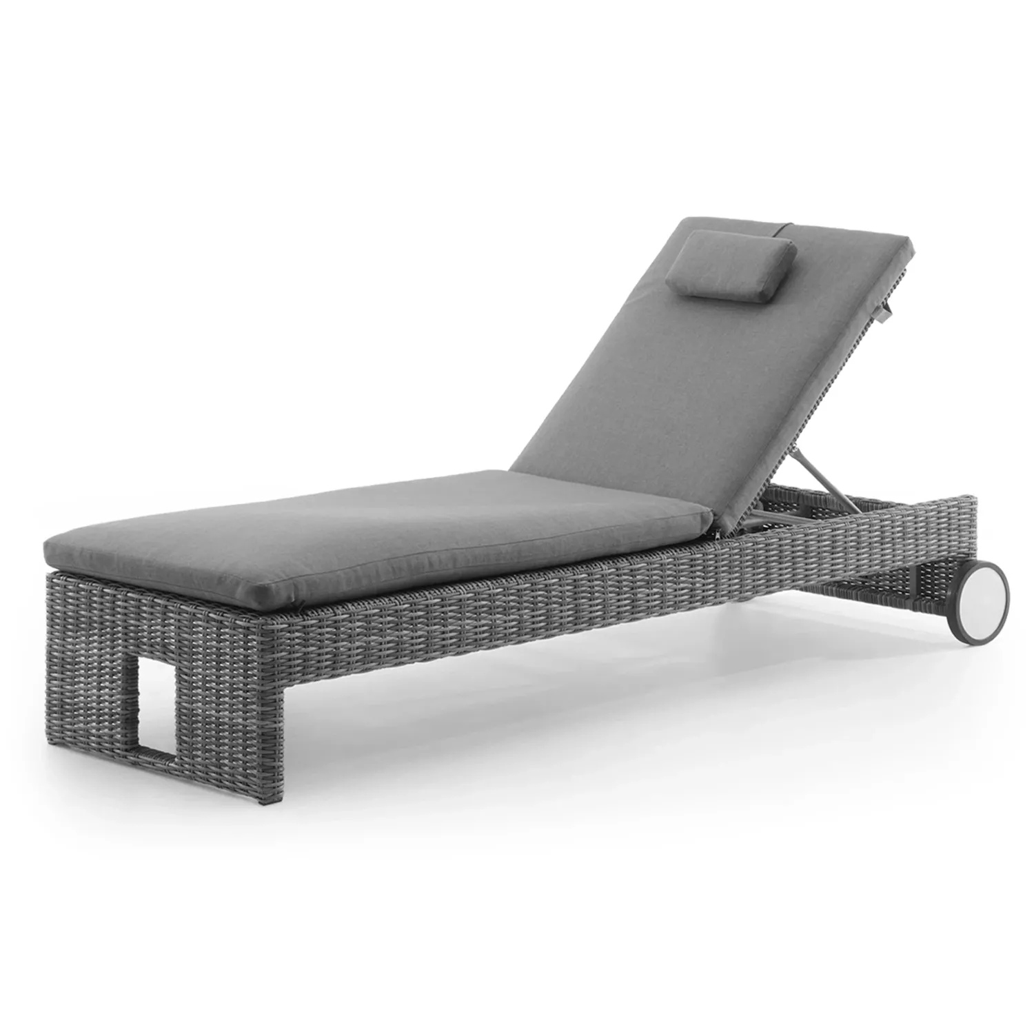 Leżak ogrodowy JULIA   Oltre royal szary