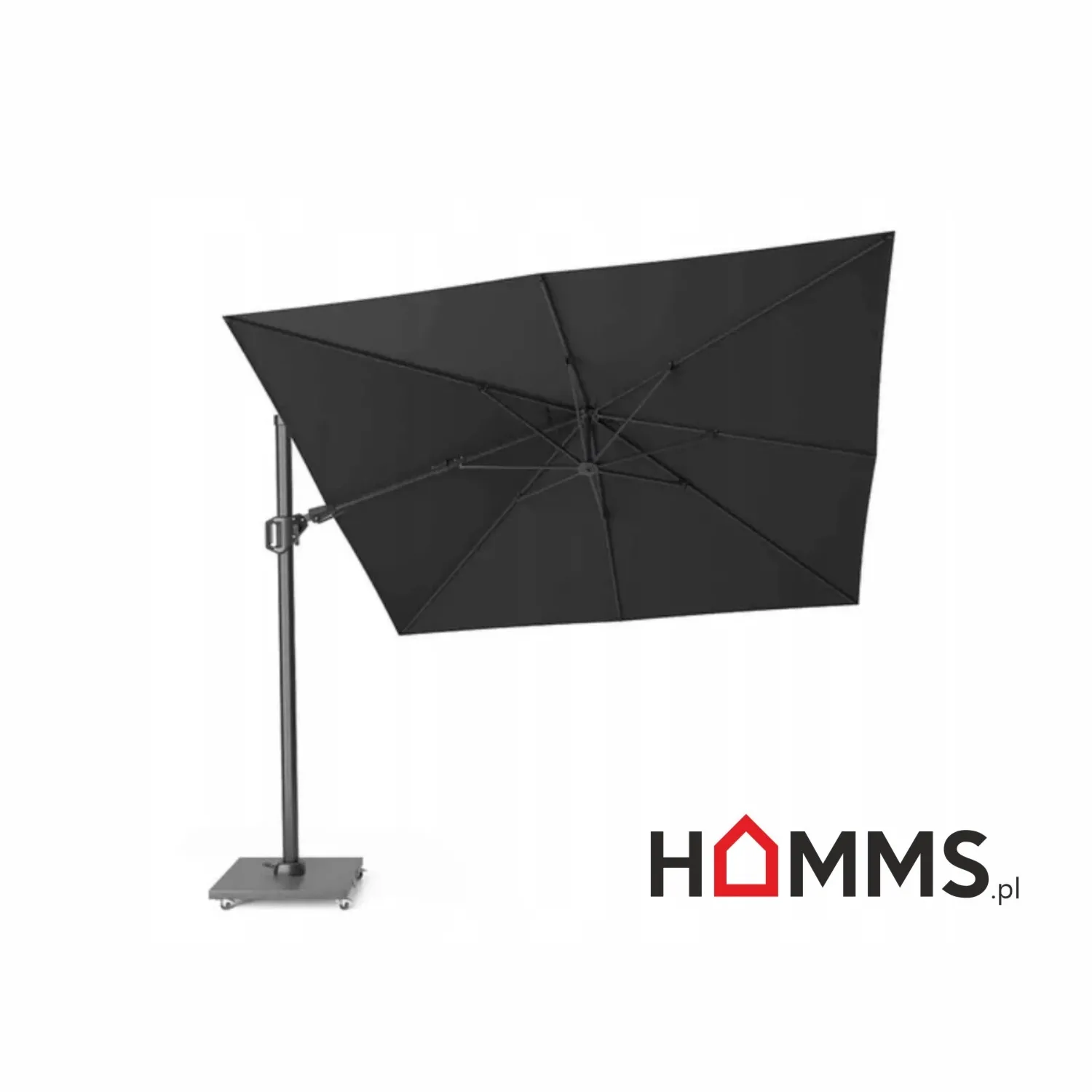 Parasol ogrodowy CHALLENGER T2 3x3 m PLATINUM faded black