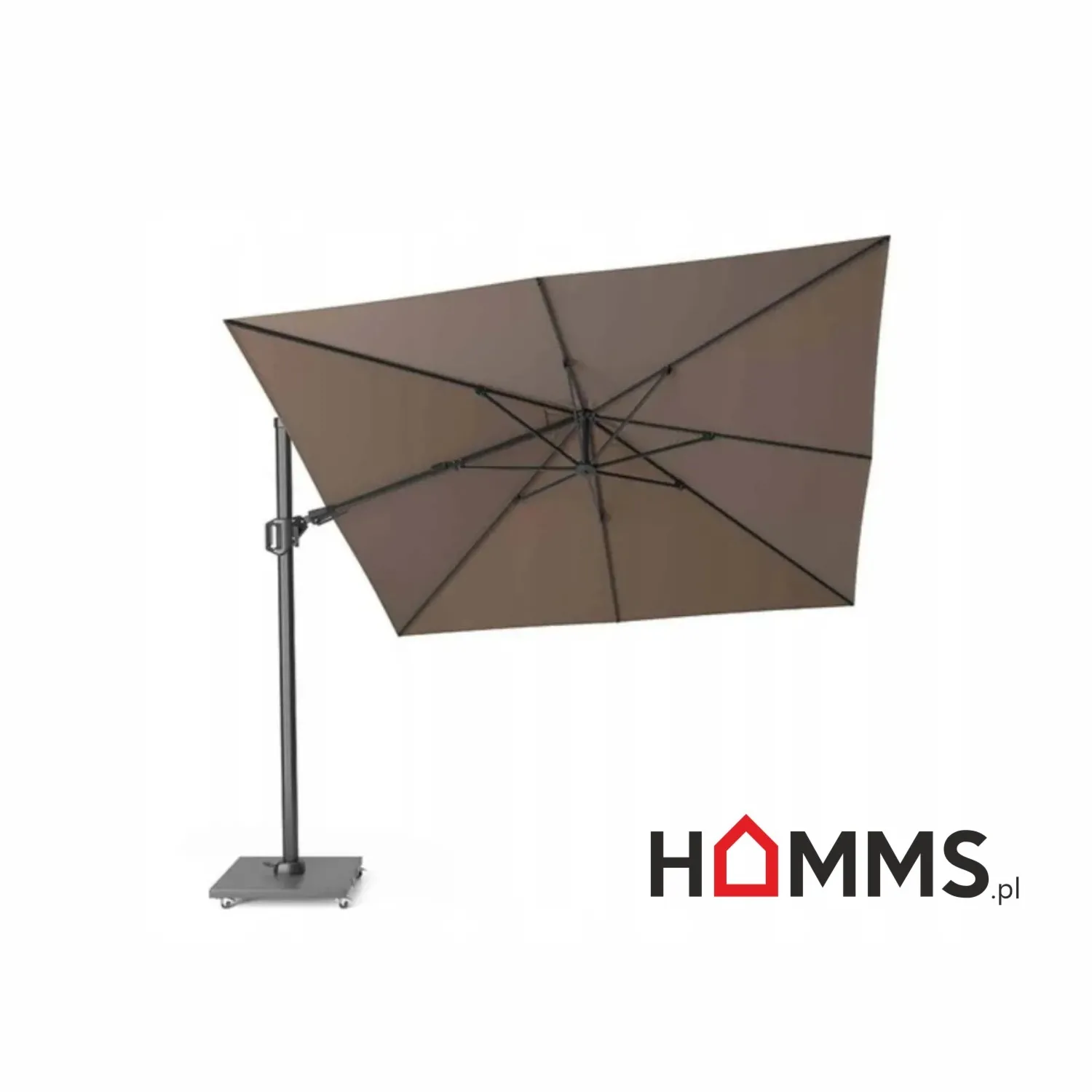 Parasol ogrodowy Challenger T2 Premium 3 x 3m Havanna