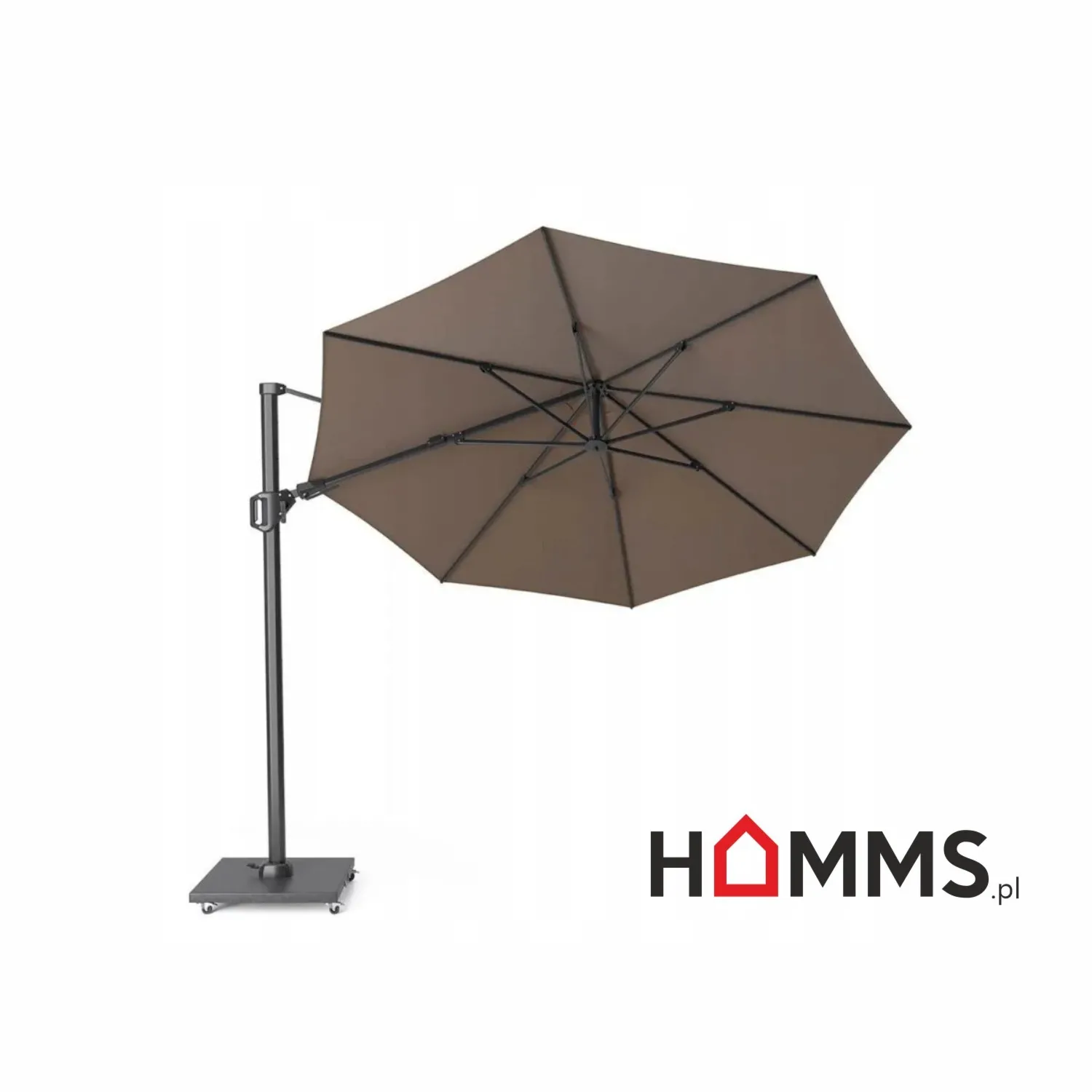 Parasol ogrodowy Challenger T2 Premium Ø 3,5m Havanna