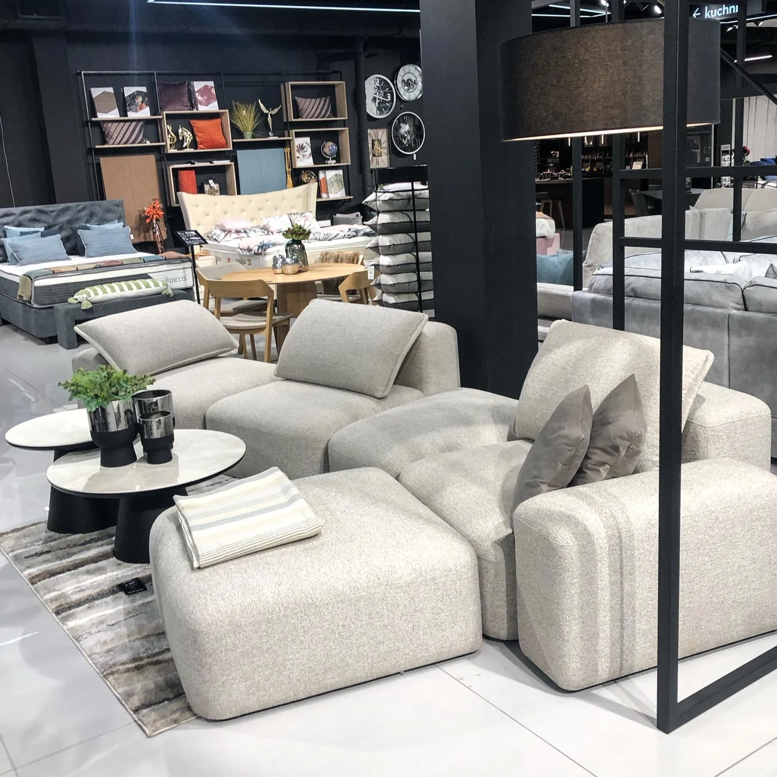 Zestaw wypoczynkowy modułowy, sofa DUNE Bizzarto - wyprzedaż ekspozycji