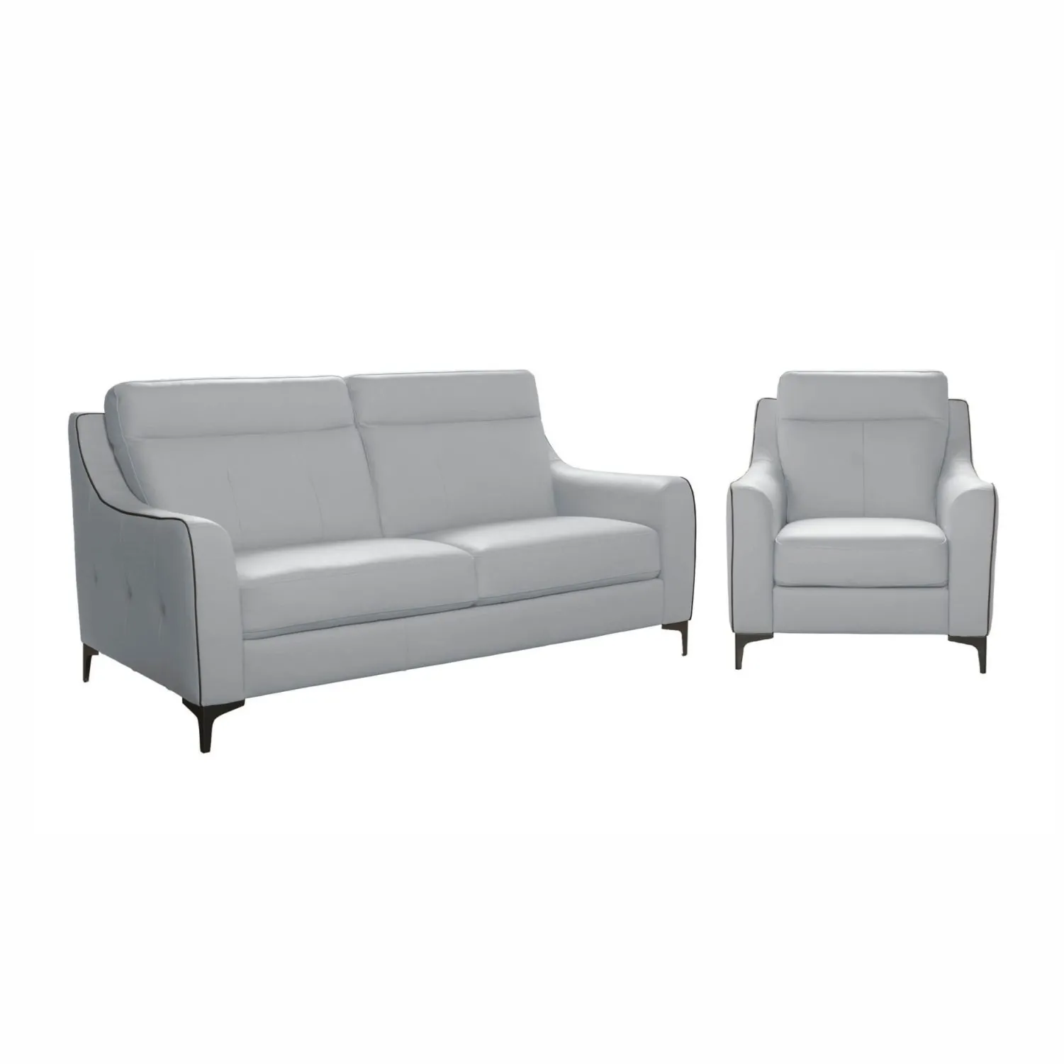 Nowoczesny biały komplet wypoczynkowy Camomilla Vero