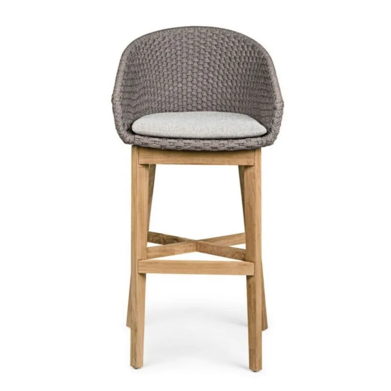 Krzesło barowe Cochiano hoker szare