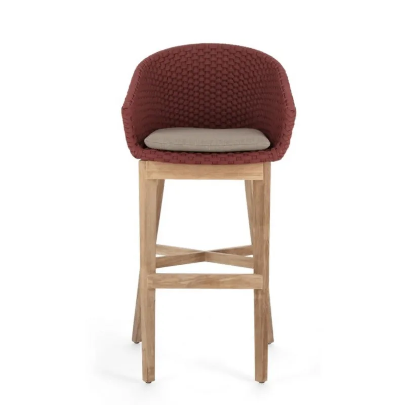 Krzesło barowe Cochiano hoker czerwone