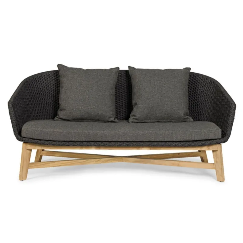 Sofa Cochiano dwuosobowa antracytowa