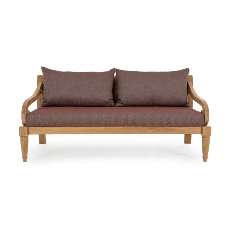 Sofa Kavalan 3-osobowa bordowa