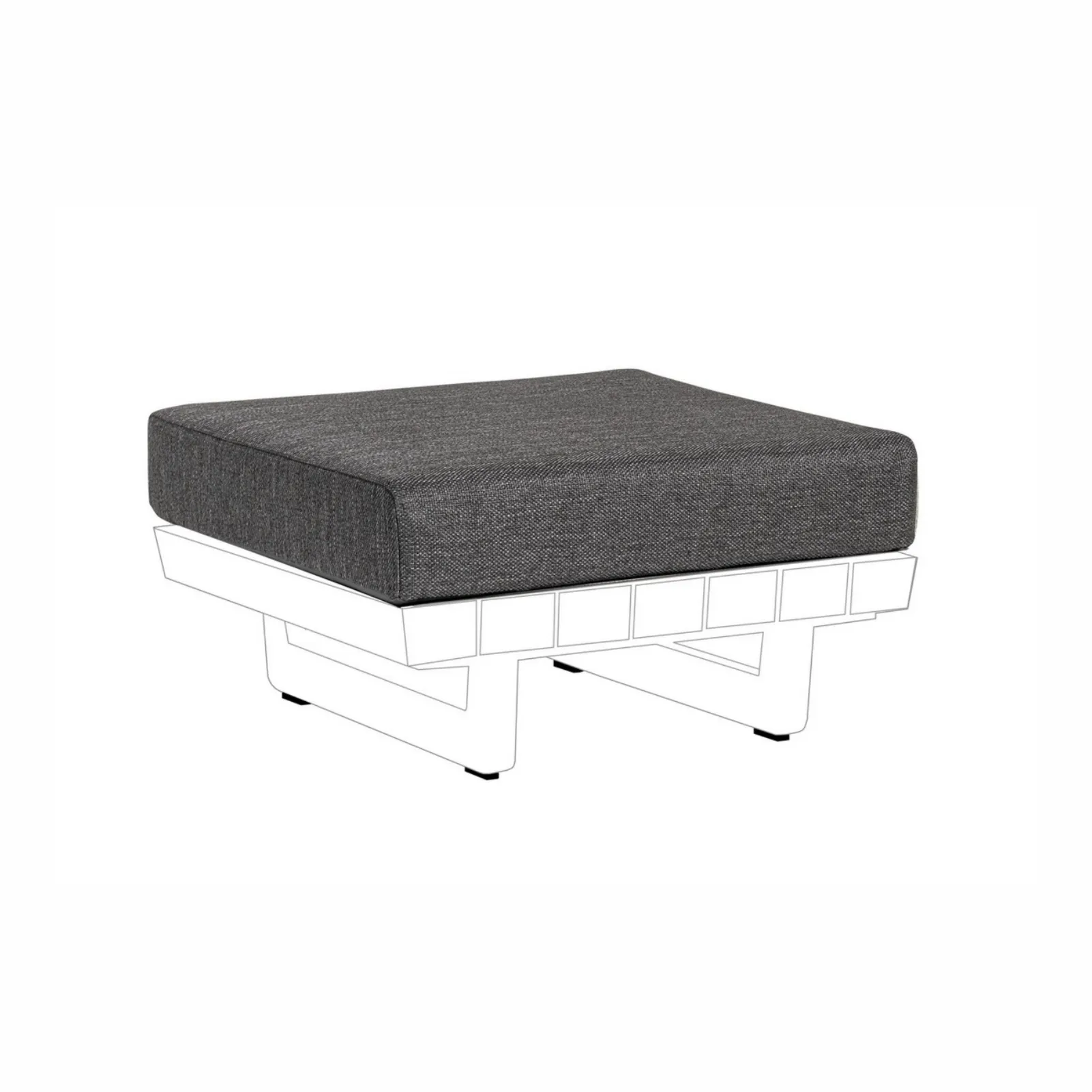 Siedzisko poducha Inverno antracytowe