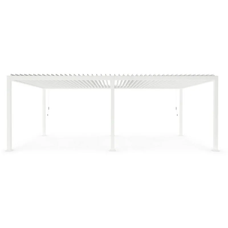 Bolzano Roma Zadaszenie tarasu - pergola 720x360 białe aluminium