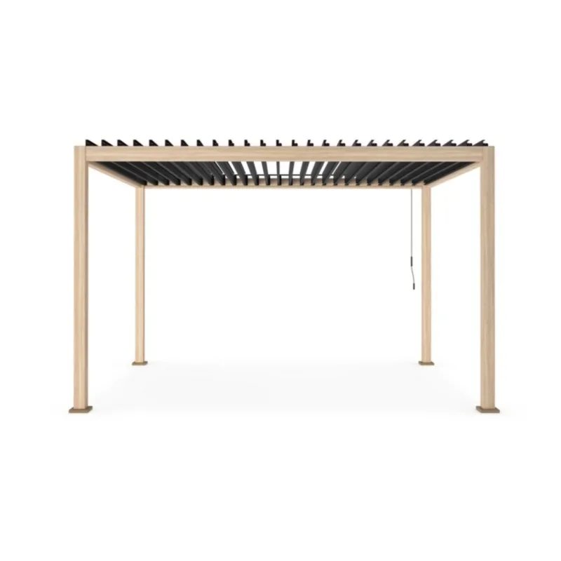 Bolzano Roma Zadaszenie tarasu - pergola 400x300 drewnopodobne aluminium